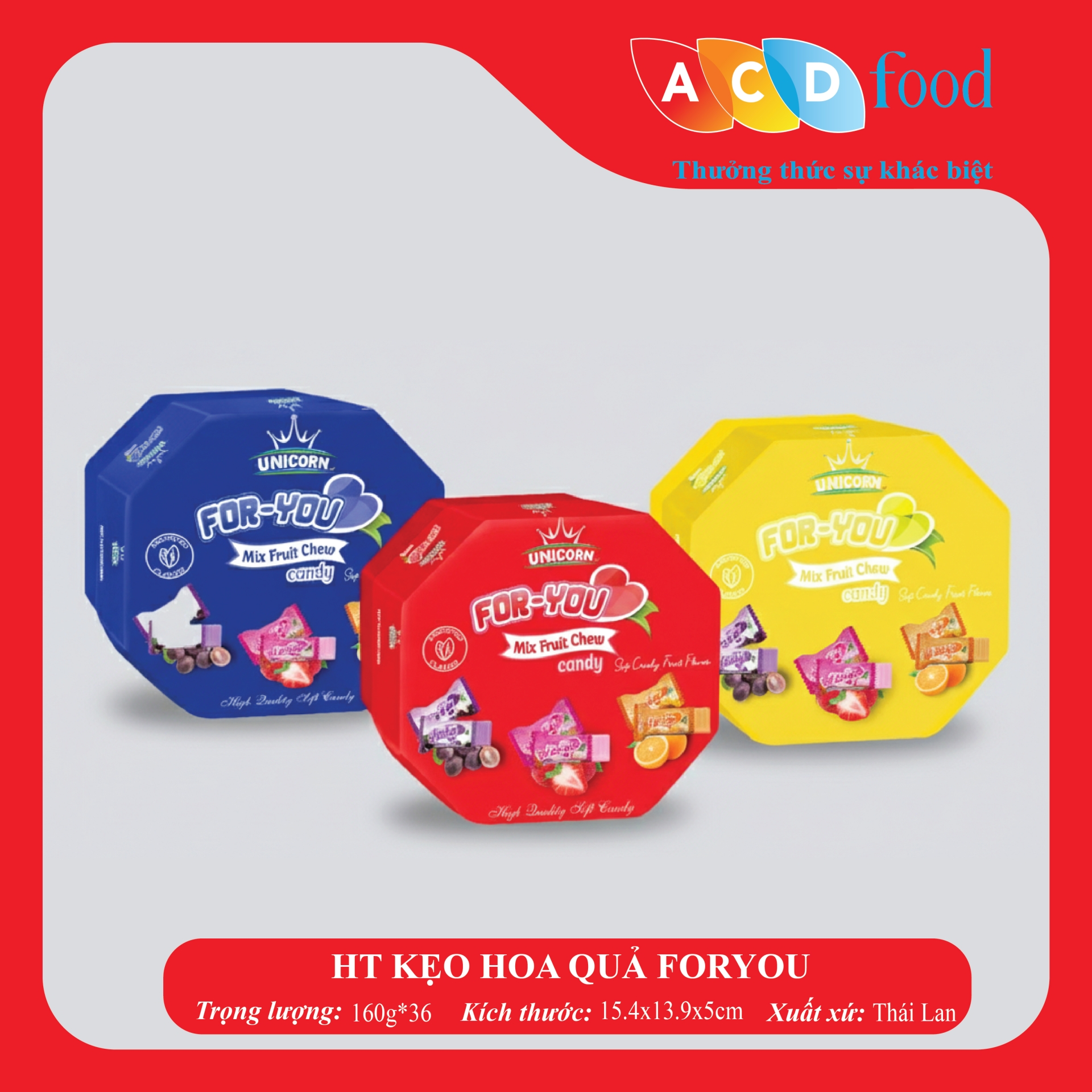 HỘP THIẾC KẸO HOA QUẢ FOR YOU